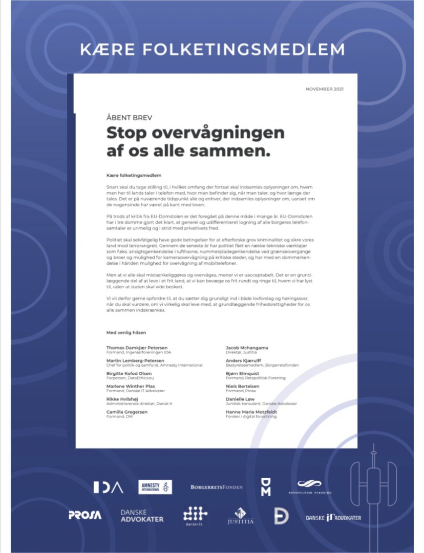 Sæt os fri: STOP ulovlig&nbsp;logning!